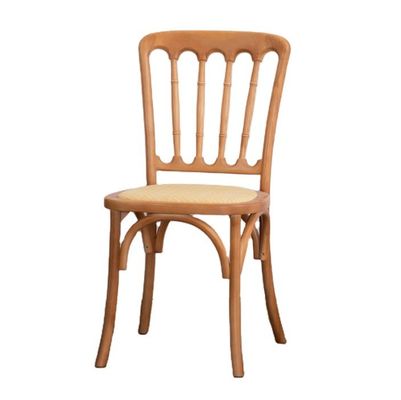 Chaise de Chivari en bois massif pour le dîner en rotin lors des mariages classiques