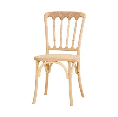 Chaise de Chivari en bois massif pour le dîner en rotin lors des mariages classiques