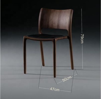 Ajoutez une touche de luxe à votre café et votre restaurant avec une chaise de salle à manger en bois massif nordique plié