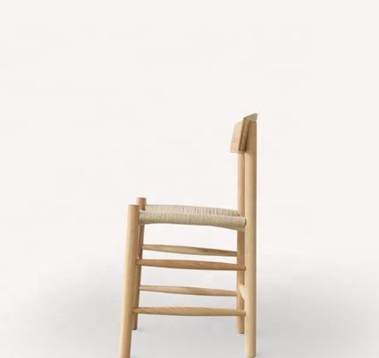 haut de gamme en bois massif japonais corde tissée dossier incurvé fauteuil de loisirs extérieur NUL Solution pliée Sélection de type Version