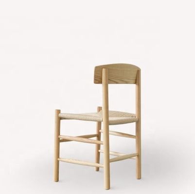 haut de gamme en bois massif japonais corde tissée dossier incurvé fauteuil de loisirs extérieur NUL Solution pliée Sélection de type Version