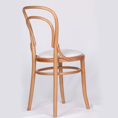 Emballage du courrier Y Chaise de salle à manger en bois à dos haut avec design antique et revêtement en bois de hêtre