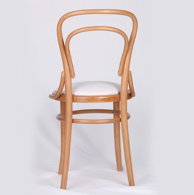 Emballage du courrier Y Chaise de salle à manger en bois à dos haut avec design antique et revêtement en bois de hêtre