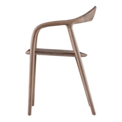 Chaise à manger en bois massif moderne Structure en bois de cendres Noix/Chêne Finition du courrier Emballage