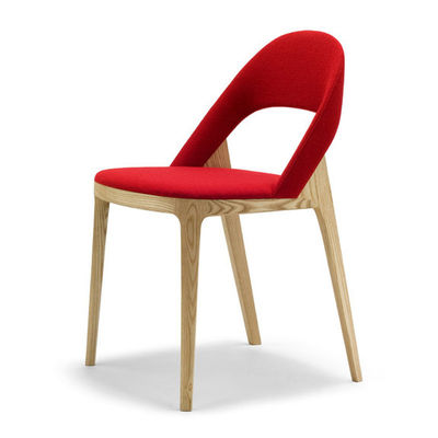 Chaise en bois nordique moderne pour la conception de meubles restaurant salle à manger rembourrée
