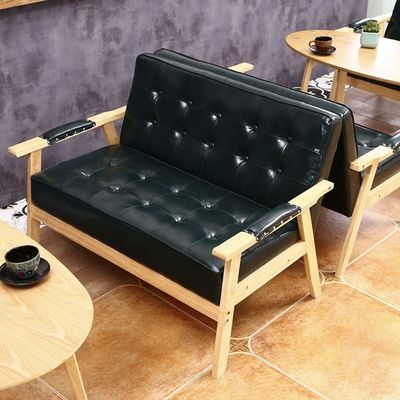 Chaise confortable en bois de design Pu siège fauteuil pour le dîner de l' hôtel dans le bâtiment de bureaux et café