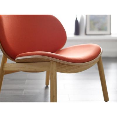 Siège en tissu confortable Chaise en bois pour hôtel Restaurant Salle de séjour Café en design moderne nordique