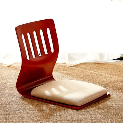 Chaise tatami en bois empilable confortable de style japonais Chaise de loisirs sans jambes accent tatami empilable en bois japonais