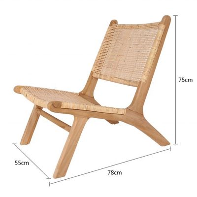 Chaise de jardin économique pratique personnalisée de style design moderne chaise extérieure en rotin synthétique pour jardin
