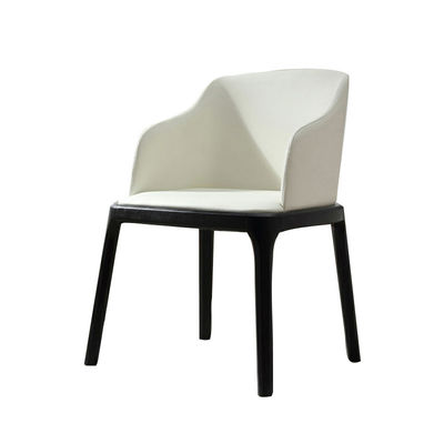 Chaise de salle à manger en tissu de luxe gris nordique de style moderne de luxe