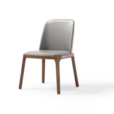 Chaise de salle à manger en tissu de luxe gris nordique de style moderne de luxe