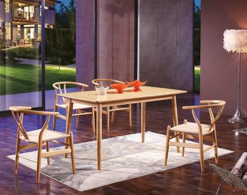 Table à manger et chaise réglable en hauteur pour meubles de restaurant en bois massif