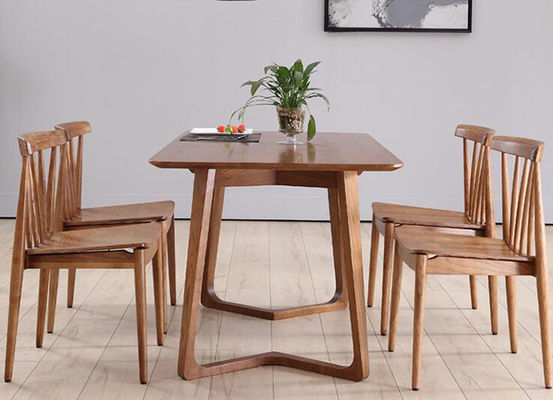 Table à manger et chaise réglable en hauteur pour meubles de restaurant en bois massif