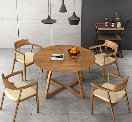 Emballage du courrier Y meubles de salle à manger sur mesure Modèles modernes en bois massif rond Table basse de café pour restaurant