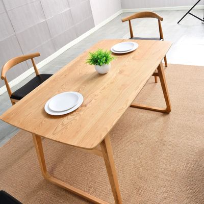 Table à manger en bois rectangulaire pour la décoration de la salle à manger