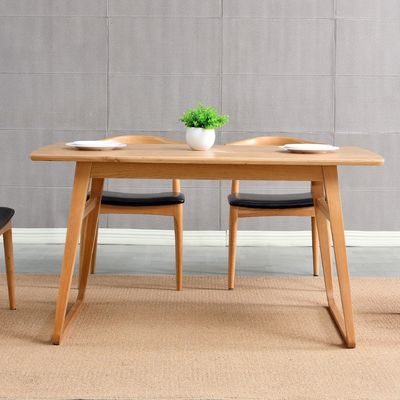Table à manger en bois rectangulaire pour la décoration de la salle à manger
