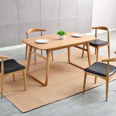 Table à manger en bois rectangulaire pour la décoration de la salle à manger