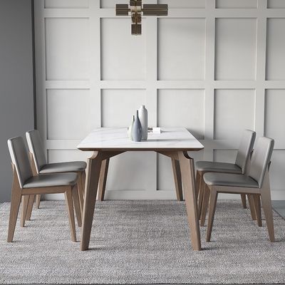 Table à manger en bois massif pour chambre à coucher et salle à manger