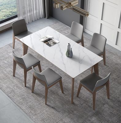 Table à manger en bois massif pour chambre à coucher et salle à manger