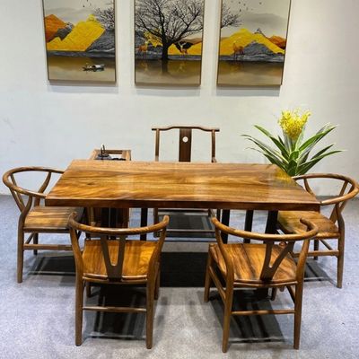 Y Chaise à manger en bois massif spécifique au restaurant avec peinture NC/PU et design Wishbone