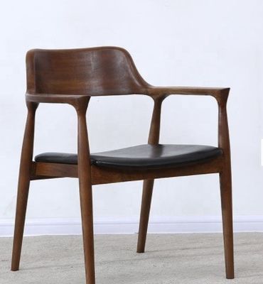 Meubles de salle à manger Retour de bras Repose-bras Chaise à manger en bois pour le style moderne de luxe