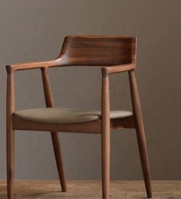 Meubles de salle à manger Retour de bras Repose-bras Chaise à manger en bois pour le style moderne de luxe