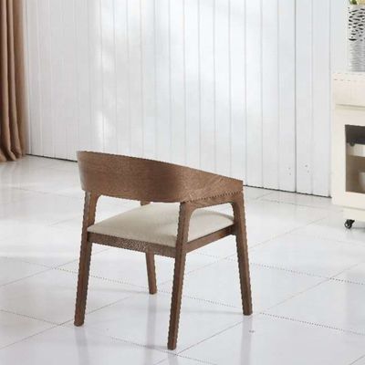 Meubles de salle à manger moderne en bois de chêne/chêne chaise de bras rembourrée pour hôtel et restaurant