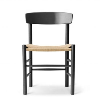 Chaise de salle à manger en bois en papier naturel réglable avec siège réglable