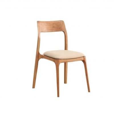 Meubles de maison nordiques modernes Chaise de salle à manger en bois de cendres empilable sans conception pliée