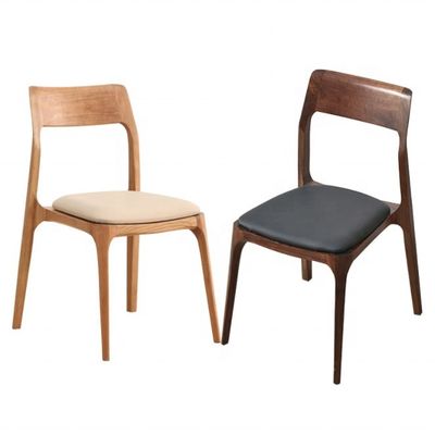 Meubles de maison nordiques modernes Chaise de salle à manger en bois de cendres empilable sans conception pliée