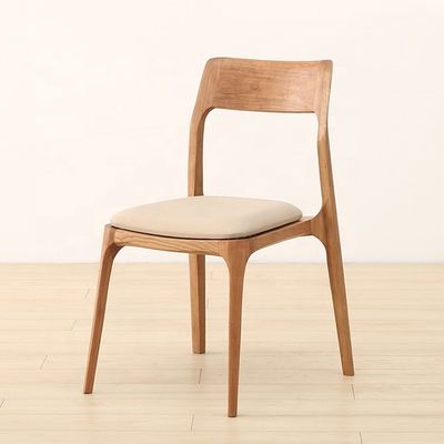 Meubles de maison nordiques modernes Chaise de salle à manger en bois de cendres empilable sans conception pliée