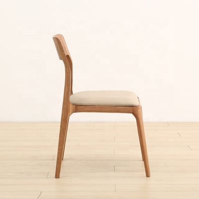 Meubles de maison nordiques modernes Chaise de salle à manger en bois de cendres empilable sans conception pliée