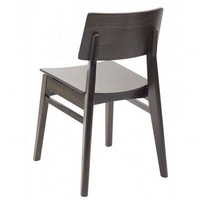 Accueil Meubles de style nordique Chaise à manger en bois massif pour petits appartements Design durable