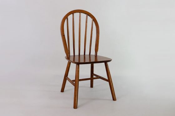 Chaise de salle à manger moderne nordique avec dossier et cadre en bois massif en NC/PU finition de peinture