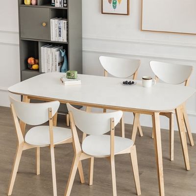 Limite de poids de 400 kg Chaise à manger en bois pour meubles de restaurant en bois massif moderne
