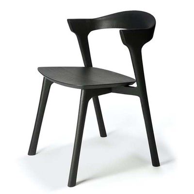 Chaise de loisirs en bois nordique confortable et élégante pour le café de l'hôtel Garden 53cm*50cm*76cm