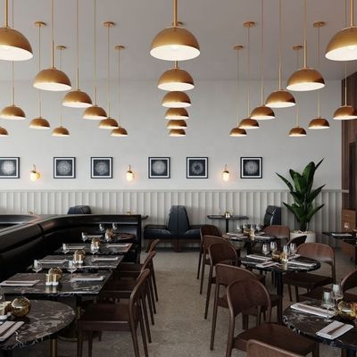 Chaise à manger en bois empilable à un prix abordable pour le commerce dans le style de conception contemporain