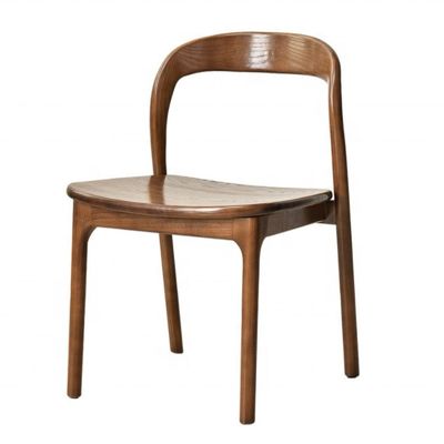 Chaise de salon Moderne fauteuils de salle à manger en bois sans bras Chaise en bois massif Meubles en bois