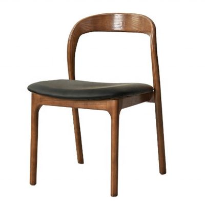 Chaise de salon Moderne fauteuils de salle à manger en bois sans bras Chaise en bois massif Meubles en bois