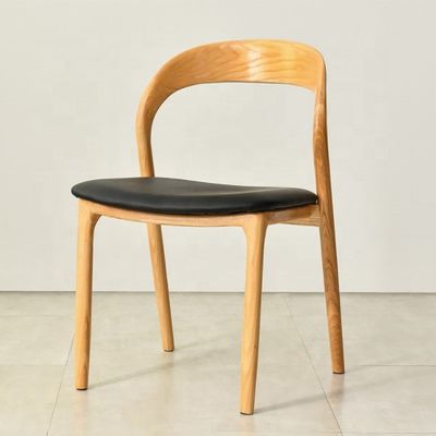 Chaise de salon Moderne fauteuils de salle à manger en bois sans bras Chaise en bois massif Meubles en bois