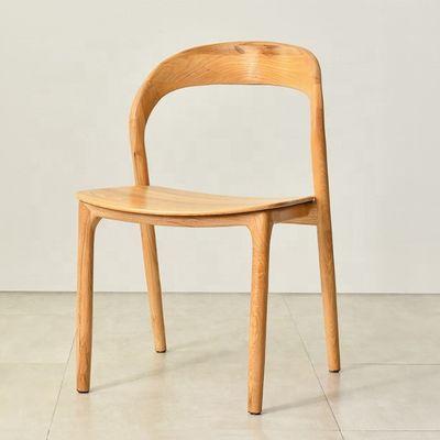 Chaise de salon Moderne fauteuils de salle à manger en bois sans bras Chaise en bois massif Meubles en bois