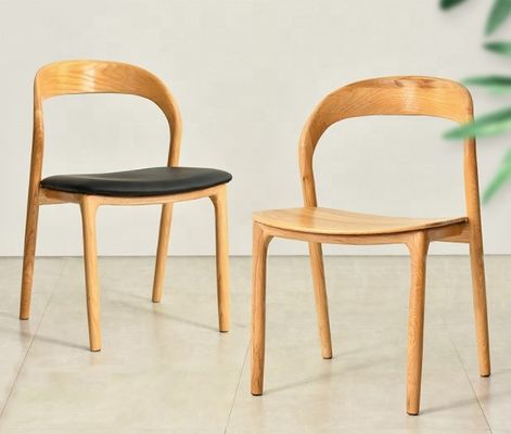 Chaise de salon Moderne fauteuils de salle à manger en bois sans bras Chaise en bois massif Meubles en bois