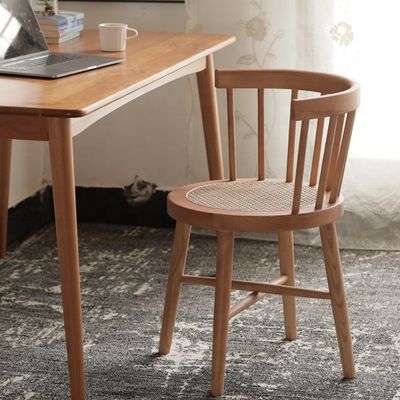Salle de séjour Leisure Restaurant médiéval Chaise à manger avec design en bois rétro et limite de poids de 120 kg