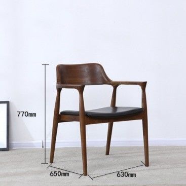 Chaise de salle à manger spécifique Emballage du courrier Y bras créatif de salle à manger Chaise en bois de style moderne Diner Restaurant et café