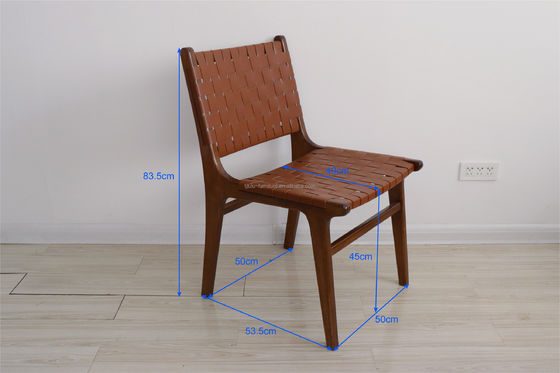 Chaise de salle à manger en bois massif pour hôtel