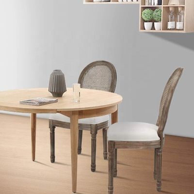 Chaise à bras en bois réglable en hauteur dans le style de design européen pour la cuisine française de luxe vintage