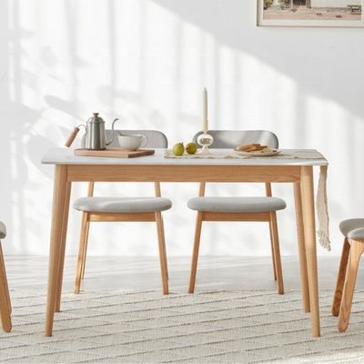 Combinaison exquise de table à manger rectangulaire et de chaise pour le salon