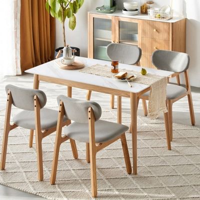 Combinaison exquise de table à manger rectangulaire et de chaise pour le salon
