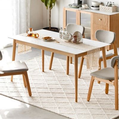 Combinaison exquise de table à manger rectangulaire et de chaise pour le salon