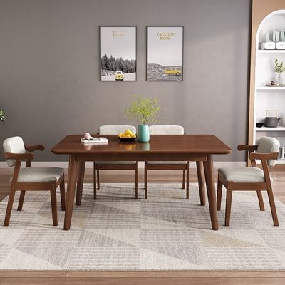 Combinaison exquise de table à manger rectangulaire et de chaise pour le salon